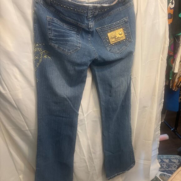 Apple Bottoms Studded Embellished Bootcut Jeans – Size 34X32 JR - Picture 2 of 6